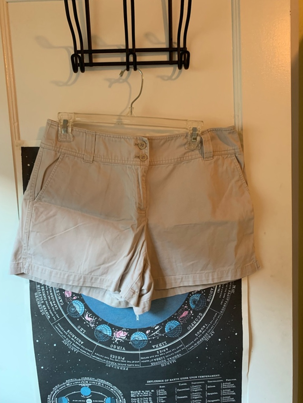 New York & Company Tan Casual Chino Shorts, 8